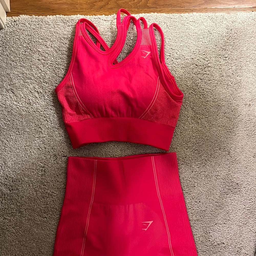 Pink Gymshark Set, Size XS